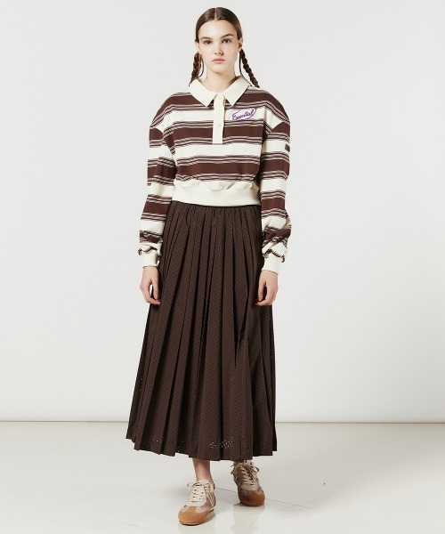 服*す様 BOTTER ボッター　裏毛ボーダーポロシャツ DOUBLE STANDARD CLOTHING（ダブルスタンダードクロージング