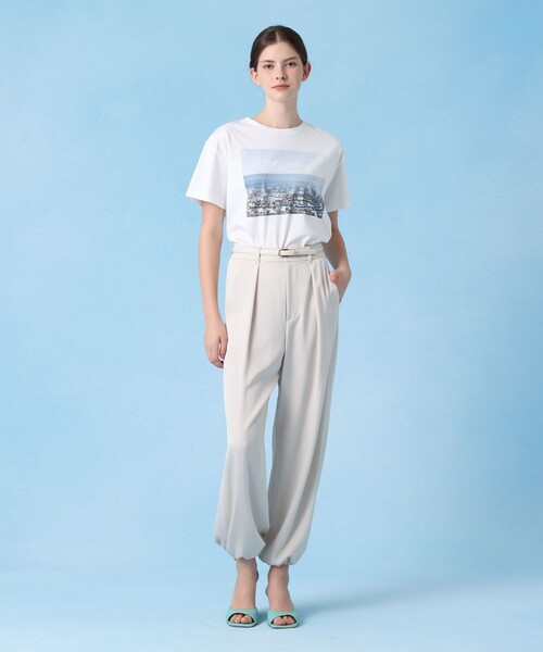 ANAYI（アナイ） パンツ 「セットアップ対応商品」ストレッチサテン