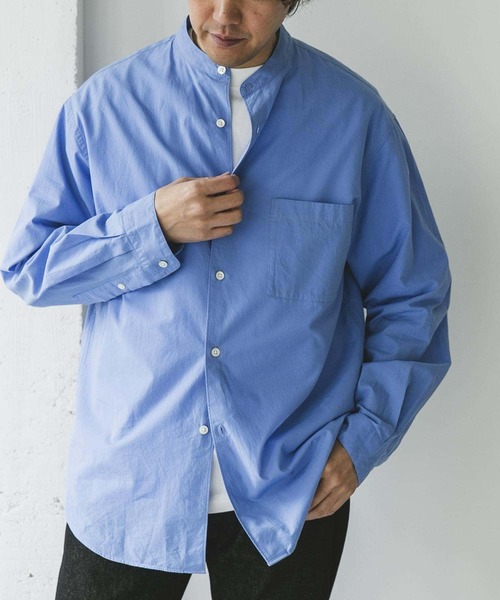 URBAN RESEARCH DOORS シャツ シルクブレンド ロングスリーブ