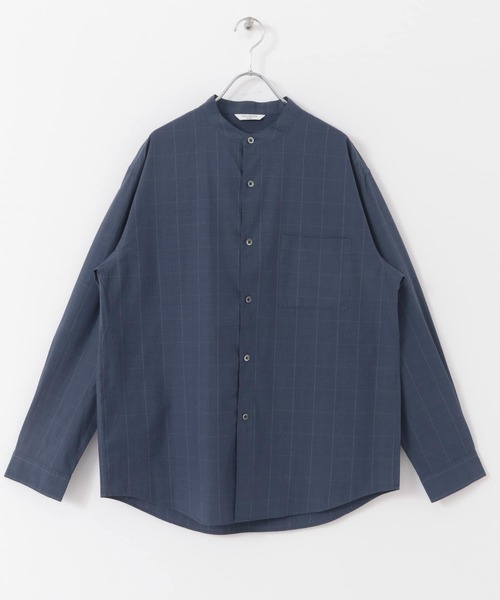 The CLASIK バンドカラーシャツ　ウールシルク The CLASIK（ザクラシック） The CLASIK 25AW ウール バンドカラー