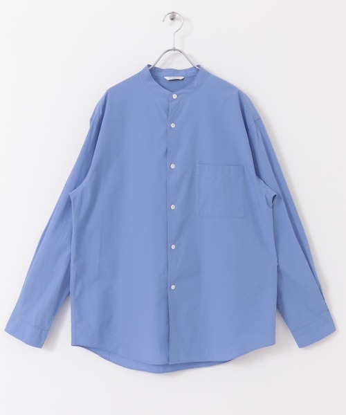 ⭐︎マル⭐︎SACRA バンドカラーロングスリーブシャツ URBAN RESEARCH DOORS（アーバンリサーチドアーズ） シャツ シルク