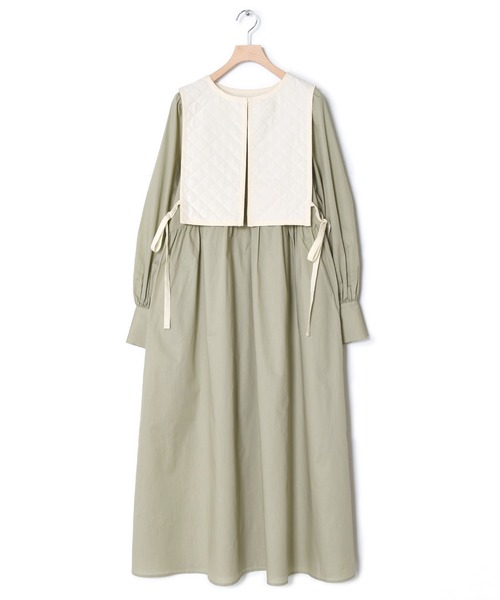 「w closet」 コンビワンピース FREE ミント レディース_画像8