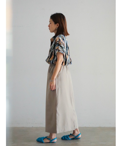 NOMBRE IMPAIR シャンブレートロ イージースカート シャンブレートロ イージースカート | NOMBRE IMPAIR