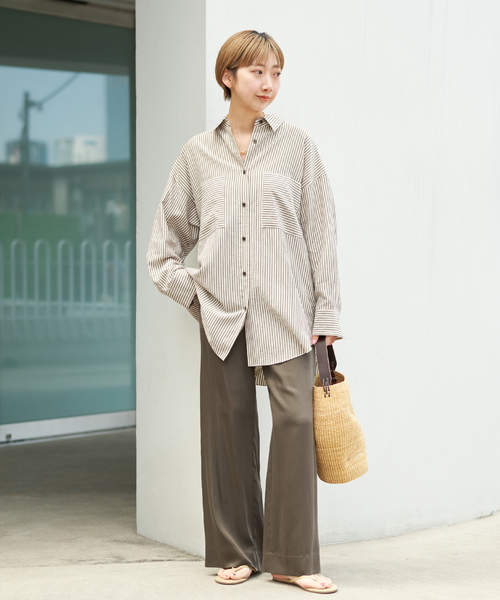 plage パンツ silky satin minimal レディース : ZOZOTOWN Yahoo