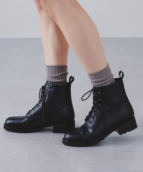 「ORiental TRaffic by yuri」 ショートブーツ LL ブラック レディース_画像5