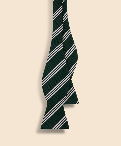 BROOKS BROTHERS 蝶ネクタイ シルク ミニBB#1ストライプ レップ