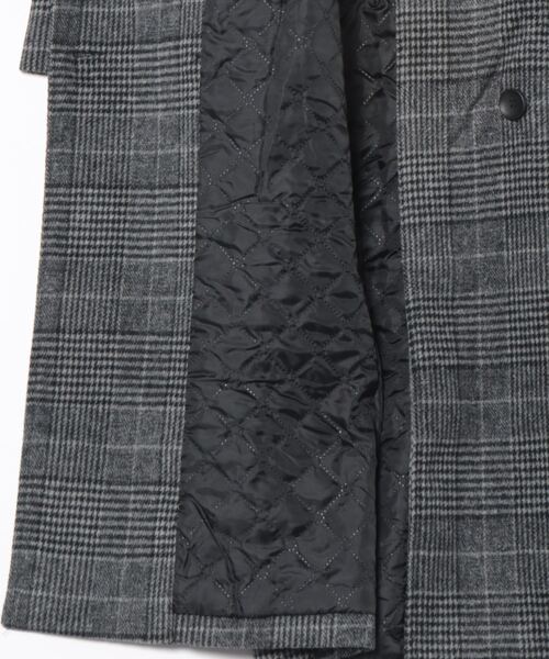 「BLANC FICELLE」 「HEC」チェスターコート L グレー レディース_画像2