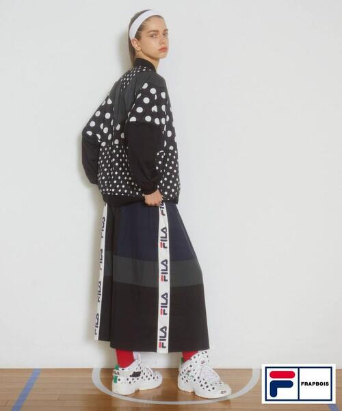 【新品未使用】FRAPBOIS フラボア　マキシスカート FRAPBOIS（フラボア） ロング スカート FILA×FRAPBOISスカート