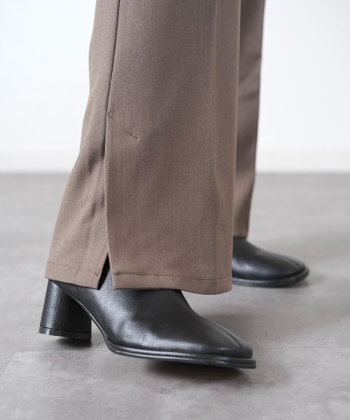 「Reurie'」 ショートブーツ 23.5cm ブラウン レディース_画像3