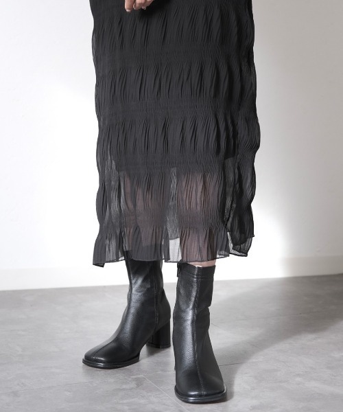 「Reurie'」 ショートブーツ 23.5cm ブラウン レディース_画像8