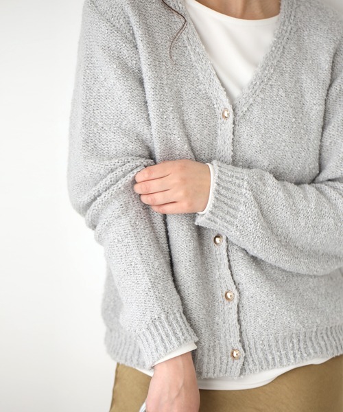 Ehre style カーディガン ふわっと明るく時短でオシャレぽこぽこ