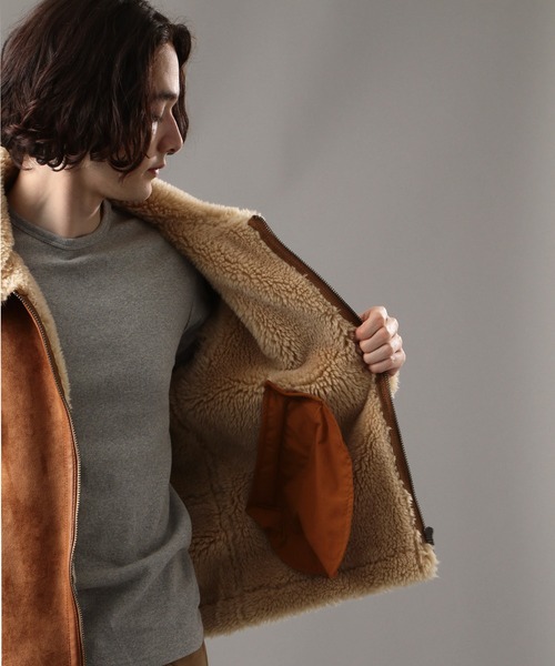 「Retro Grade」 ブルゾン - ライトベージュ メンズ_画像2