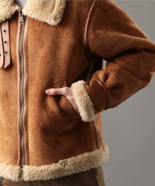 「Retro Grade」 ブルゾン - ライトベージュ メンズ_画像3