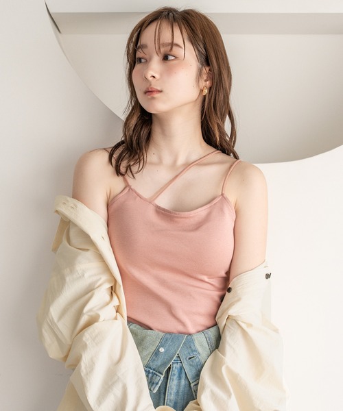 mideal（マイディール） キャミソール cross design camisole / クロス