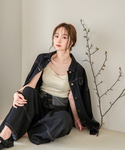 mideal キャミソール cross design camisole / クロスデザイン