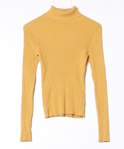 Ray BEAMS（レイ ビームス） タートルネックニット ONE SIZE イエロー