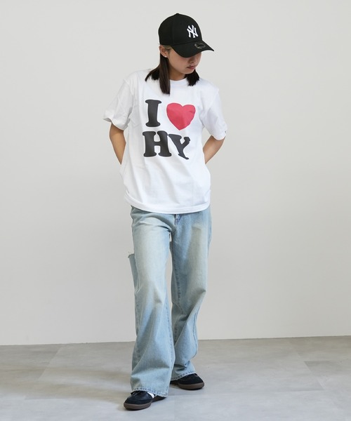 tシャツ 半袖 I LOVE ロゴ コットン Tシャツ レディース : ZOZOTOWN