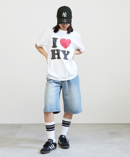 tシャツ 半袖 I LOVE ロゴ コットン Tシャツ レディース : ZOZOTOWN