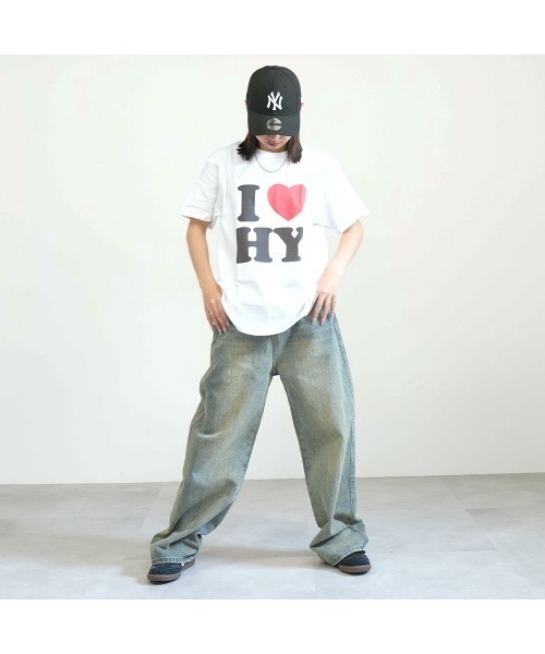 tシャツ 半袖 I LOVE ロゴ コットン Tシャツ レディース : ZOZOTOWN