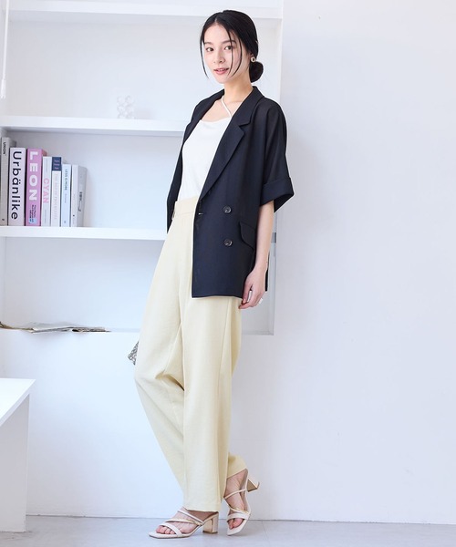 アンプーファムで買った バスクメッシュジャケット(アイボリー) 厚底ブーツ （アイボリー） -YOSUKE U・S・A 公式