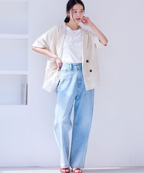 ■美品■T-ジャケット テーラード サマー ジャケット メッシュ生地 軽量 M fr958270_1.jpg