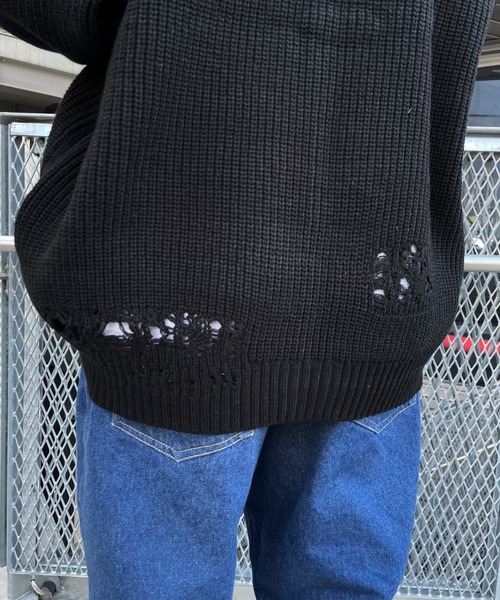 「WHO'S WHO gallery」 ニットカーディガン FREE ブラック メンズ_画像5