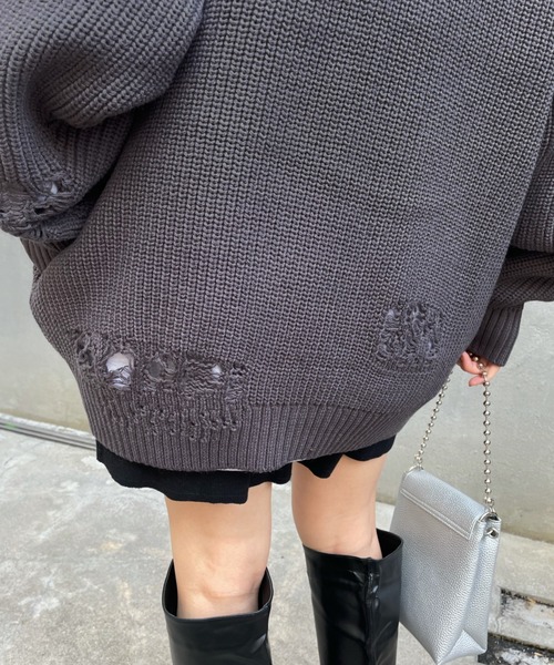 「WHO'S WHO gallery」 ニットカーディガン FREE ブラック メンズ_画像9