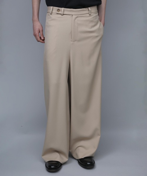 ATO（アトウ） スラックス RECYCLE POLYESTER WIDE PANTS メンズ