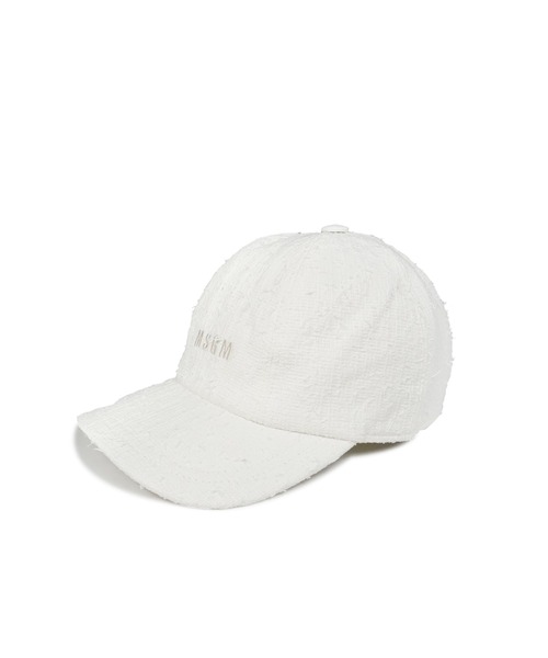 MSGM（エムエスジーエム） キャップ 帽子 コットンブレンドツィード 