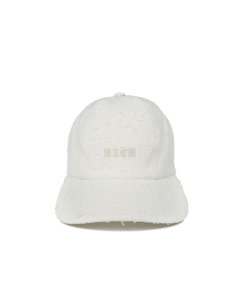 MSGM（エムエスジーエム） キャップ 帽子 コットンブレンドツィード 