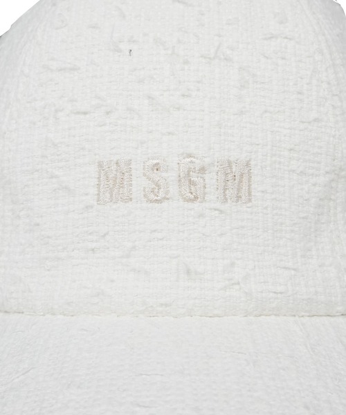 MSGM（エムエスジーエム） キャップ 帽子 コットンブレンドツィード 