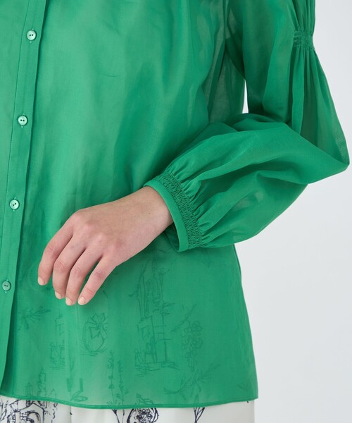 TOMORROWLAND collection ブラウス シャツ シャイニーオーガンジー