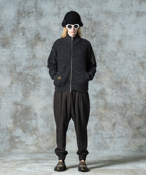 glamb Tweed poly pants / ツイードポリーパンツ glamb スラックス Deformed Tweed Slacks / デフォームツイード