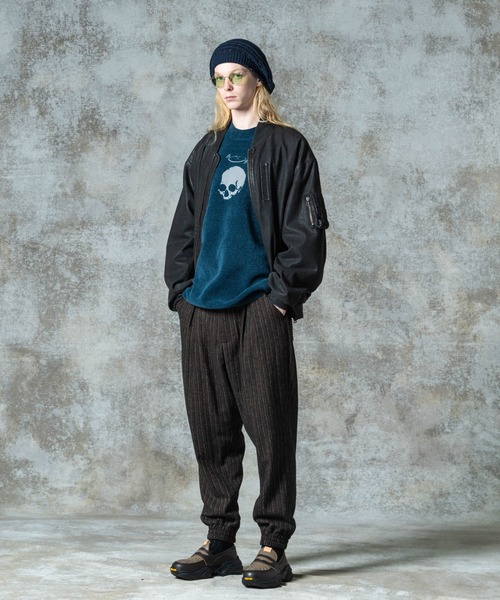 glamb スラックス Deformed Tweed Slacks / デフォームツイード