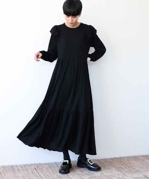 「ELFRANK」 ニットワンピース FREE ブルー レディース_画像8