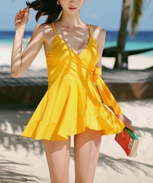 gossip!ロサンゼルス ワンピース水着（色：イエロー系）｜水着