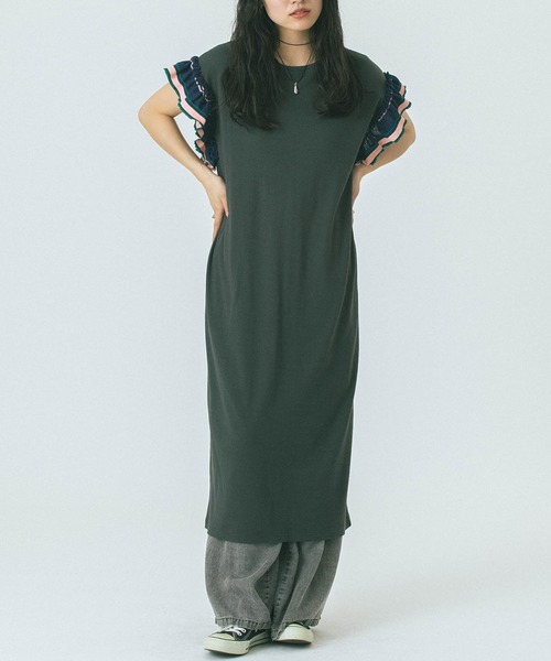 ROSE BUD（ローズバッド） ワンピース FRILL SLEEVE DRESS : ZOZOTOWN
