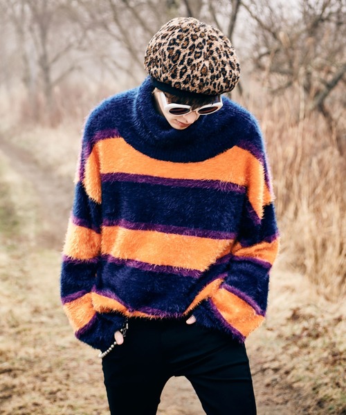 「glamb」 タートルネックニット L ブラック メンズ_画像4