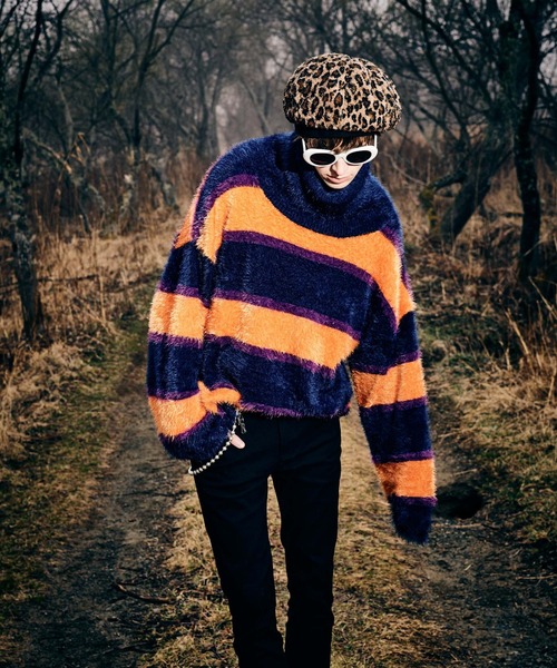 「glamb」 タートルネックニット L ブラック メンズ_画像5