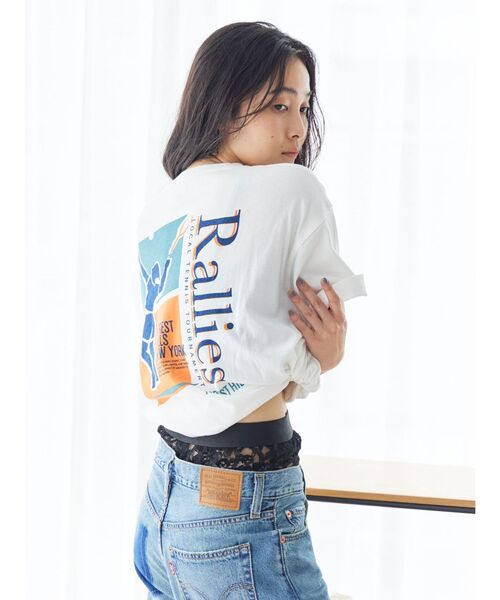 tシャツ RalliesロゴプリントTee レディース