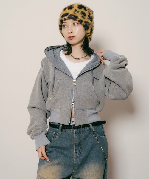 Subcietyパーカー Subciety（サブサエティ） パーカー Full zip hoodie「WOMEN