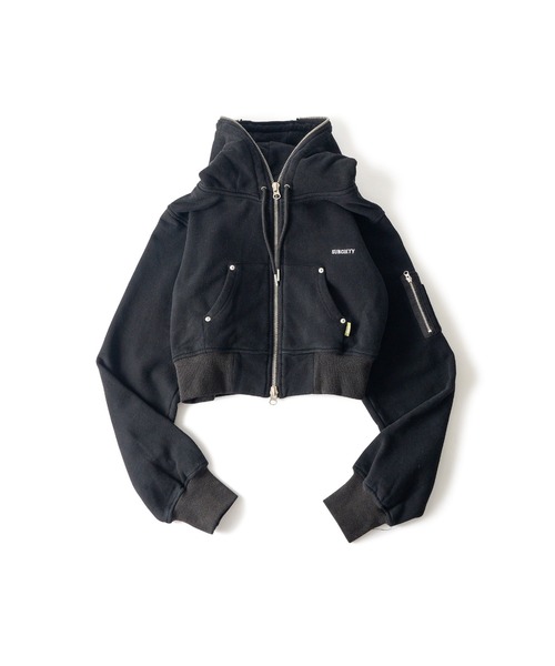 Subciety（サブサエティ） ベスト ジレ Full zip hoodie「WOMEN