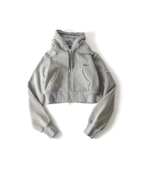 Subciety（サブサエティ） ベスト ジレ Full zip hoodie「WOMEN