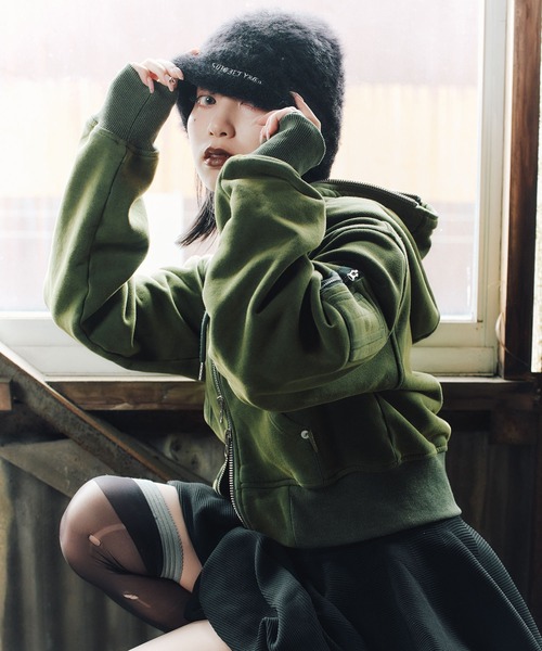 Subciety（サブサエティ） パーカー Full zip hoodie「WOMEN