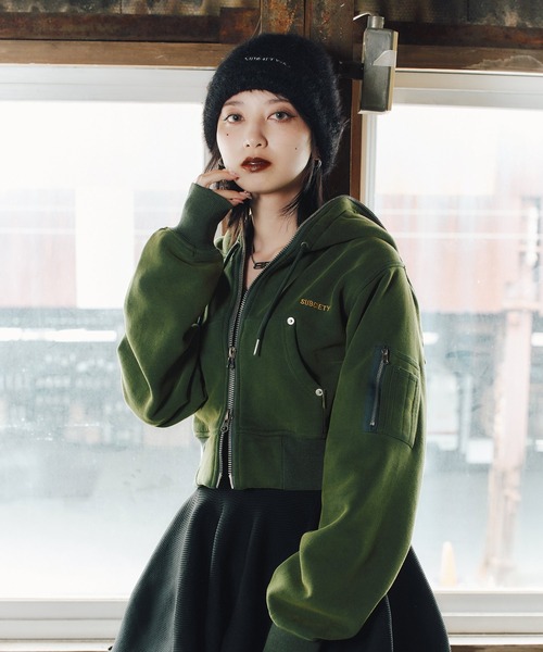 Subciety（サブサエティ） パーカー Full zip hoodie「WOMEN