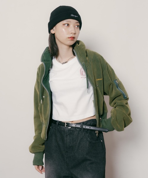 Subciety（サブサエティ） ベスト ジレ Full zip hoodie「WOMEN