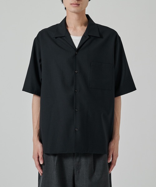 MARKAWARE ブラックシャツ サイズ2 サンプル markaware（マーカウェア） シャツ 「MARKAWARE/marka」別注 OPEN