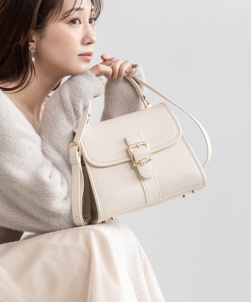 RANDA（ランダ） ハンドバッグ 2WAYモノグラムデザインハンドバッグ