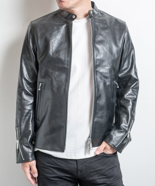 BUFFALO BOBS（バッファローボブズ） 革ジャン ライダース SILVER