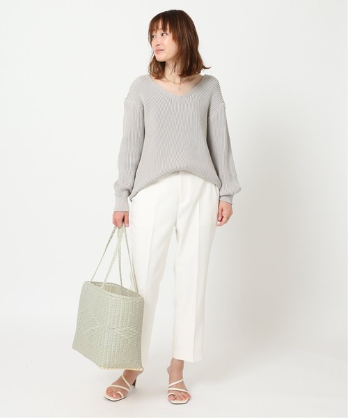 Deuxieme Classe 「Deuxieme Classe」 クロップドパンツ 34 ホワイト  